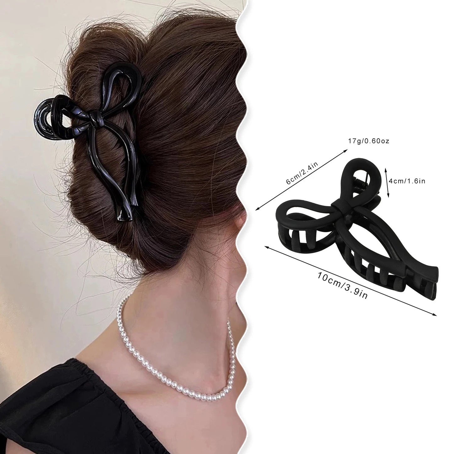 Plastic Bow Hair Clip